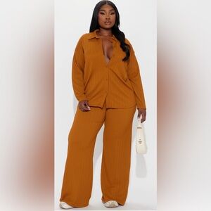 Women's Textured Pants set